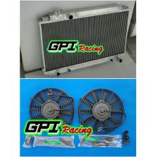 2ROW Toyota Cressida MX83 1989-1993 1990 1991 1992 AT/MT Aluminum Radiator +FAN