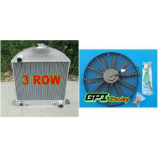 NEW 3ROW aluminum Radiator +FAN for 28-31 ford model A chevy engine 29 30