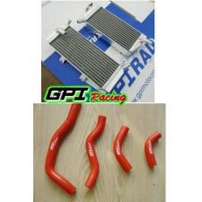 Aluminum Radiator&RED hose FOR Honda CRF 450 X CRF450X 2005-2016 2013 2012