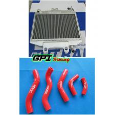 ALUMINUM RADIATOR+SILICONE HOSE HONDA CR125R/CR 125 R 2-stroke 1998 1999 98 99