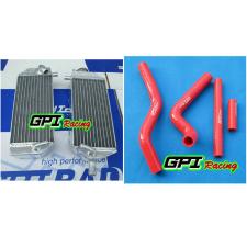 aluminum radiator & silicone hose for suzuki RM125 2-stroke 2001-2008 2002 2003