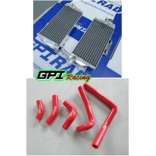 aluminum alloy radiator+silicone hose Honda CR250R CR 250 2-STROKE 2005 - 2007