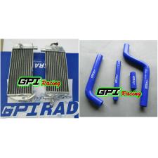 Aluminum Radiator AND BLUE HOSE for YAMAHA YZ 125 YZ125 2002 2003 2004 02 03 04